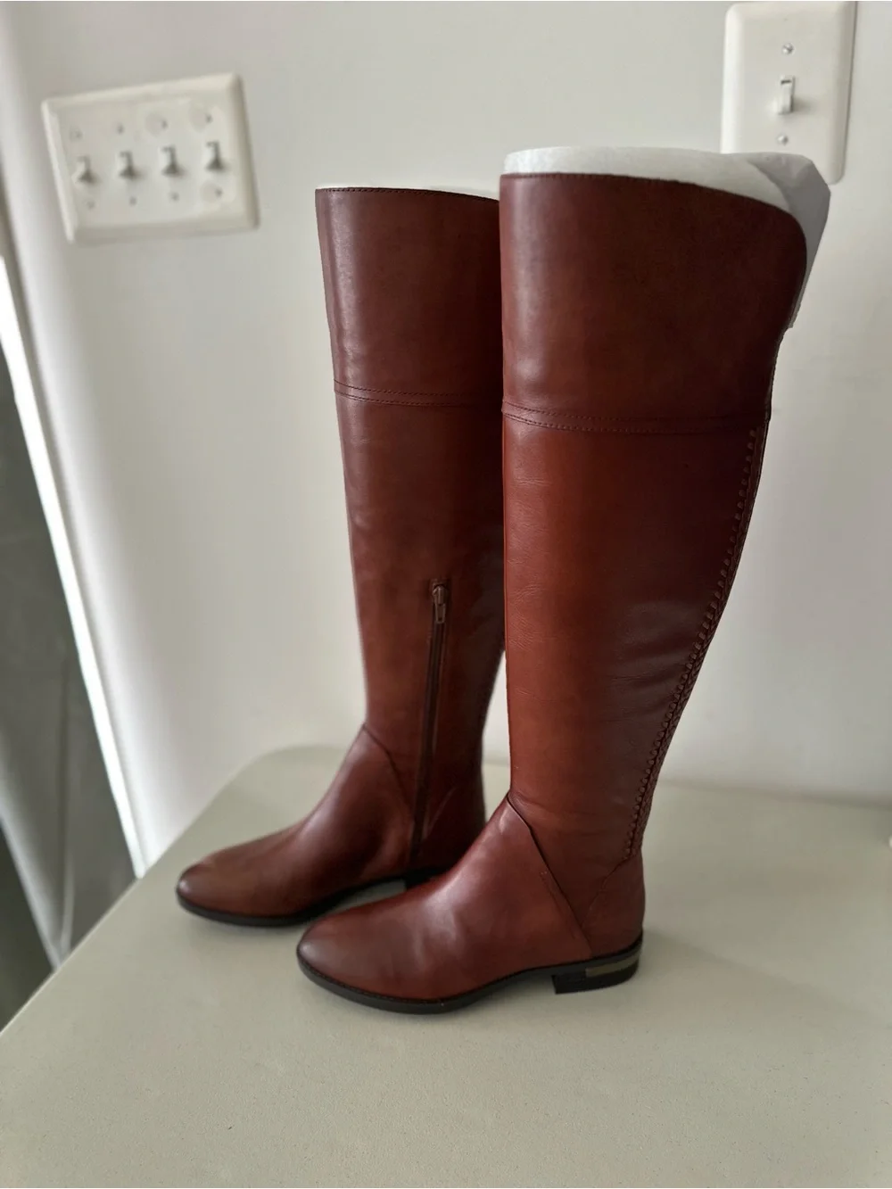 NIB Vince Camuto PEDRA Over the Knee Boots GINGERBREAD OTK 6.5M